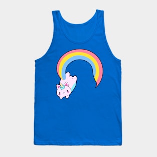 Kawaii proud rainbow cattycorn Tank Top